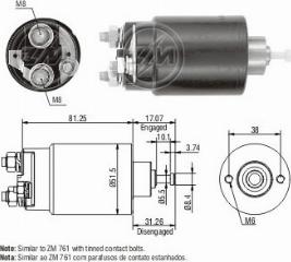 Messmer ZM1761C - Ievilcējrelejs, Starteris www.autospares.lv