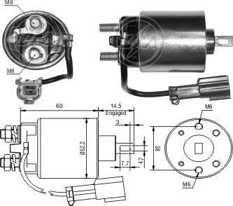 Messmer ZM1719 - Ievilcējrelejs, Starteris www.autospares.lv