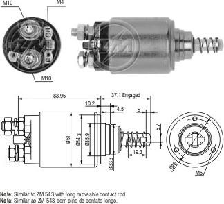 Messmer ZM1731 - Ievilcējrelejs, Starteris www.autospares.lv