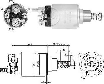 Messmer ZM1732 - Ievilcējrelejs, Starteris www.autospares.lv