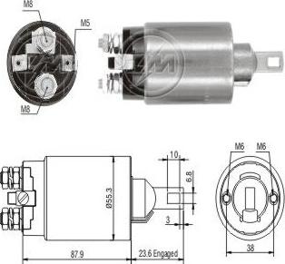 Messmer ZM894 - Ievilcējrelejs, Starteris autospares.lv