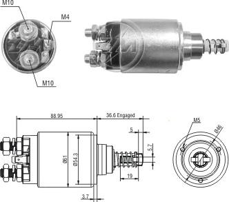 Messmer ZM8640 - Ievilcējrelejs, Starteris www.autospares.lv