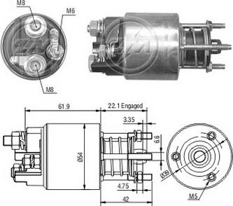 Messmer ZM8395 - Ievilcējrelejs, Starteris www.autospares.lv