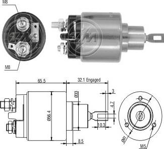 Messmer ZM873 - Ievilcējrelejs, Starteris www.autospares.lv