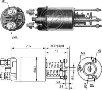 Messmer ZM3651 - Ievilcējrelejs, Starteris autospares.lv