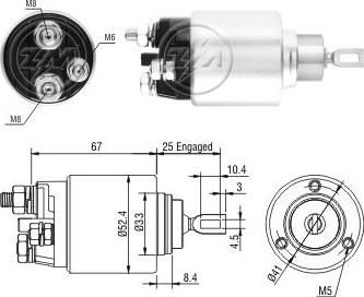 Messmer ZM3381 - Ievilcējrelejs, Starteris www.autospares.lv