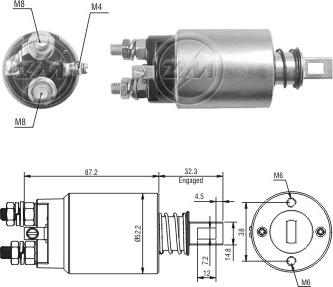 Messmer ZM2689 - Ievilcējrelejs, Starteris autospares.lv