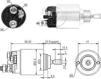 Messmer ZM2382 - Ievilcējrelejs, Starteris autospares.lv