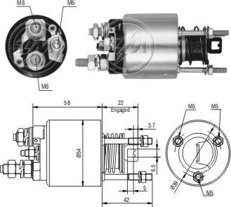 Messmer ZM7595 - Ievilcējrelejs, Starteris autospares.lv