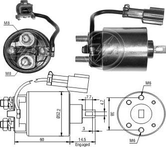 Messmer ZM719 - Ievilcējrelejs, Starteris autospares.lv