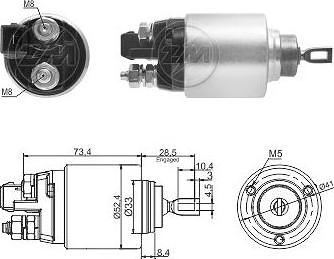 Messmer ZM7381 - Ievilcējrelejs, Starteris www.autospares.lv