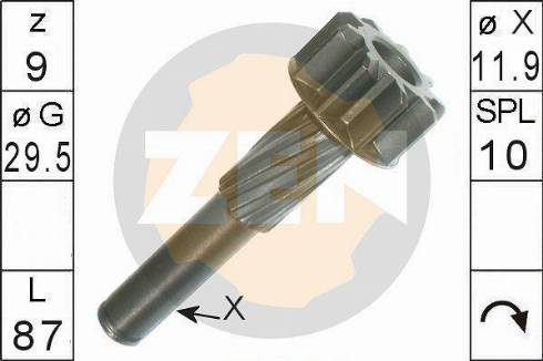 Messmer ZN9488 - Zobrats, Starteris www.autospares.lv