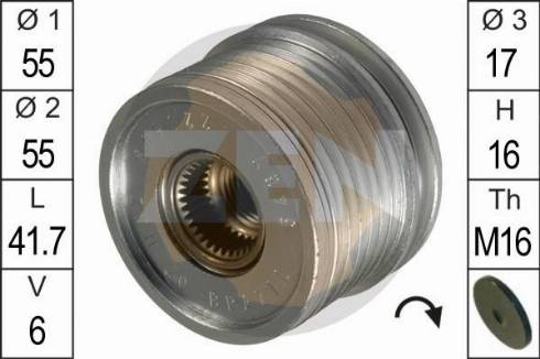 Messmer ZN5467 - Шкив генератора, муфта www.autospares.lv