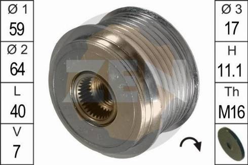 Messmer ZN5431 - Piedziņas skriemelis, Ģenerators www.autospares.lv