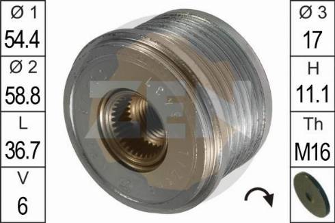 Messmer ZN5437 - Pulley, alternator, freewheel clutch www.autospares.lv