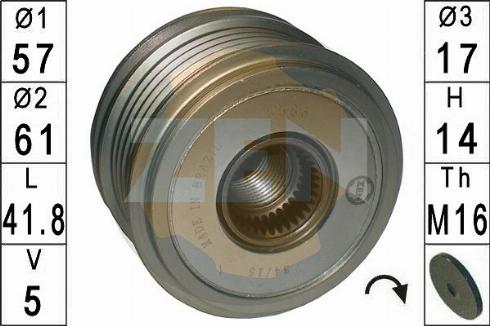 Messmer ZN5583 - Piedziņas skriemelis, Ģenerators www.autospares.lv