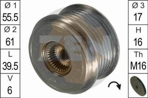 Messmer ZN5374 - Piedziņas skriemelis, Ģenerators www.autospares.lv