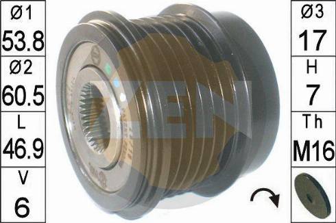 Messmer ZN6012 - Piedziņas skriemelis, Ģenerators www.autospares.lv