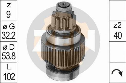 Messmer ZN0946 - Ведущая шестерня, бендикс, стартер www.autospares.lv