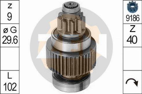 Messmer ZN0947 - Ведущая шестерня, бендикс, стартер www.autospares.lv