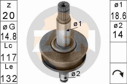 Messmer ZN0957 - Zobrats, Starteris www.autospares.lv