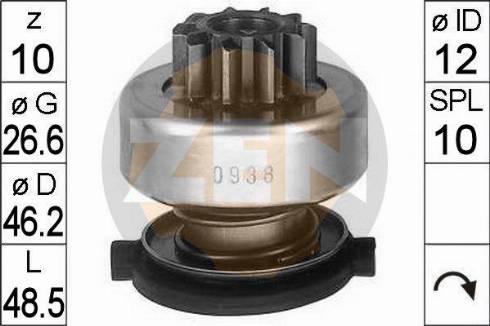 Messmer ZN0938 - Zobrats, Starteris www.autospares.lv