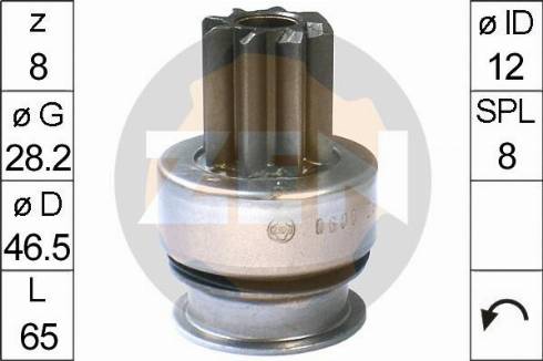 Messmer ZN0600 - Ведущая шестерня, бендикс, стартер www.autospares.lv