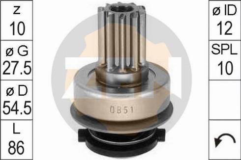 Messmer ZN0851 - Zobrats, Starteris www.autospares.lv