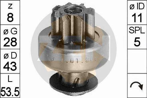 Messmer ZN0808 - Zobrats, Starteris www.autospares.lv