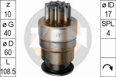 Messmer ZN0813 - Zobrats, Starteris www.autospares.lv