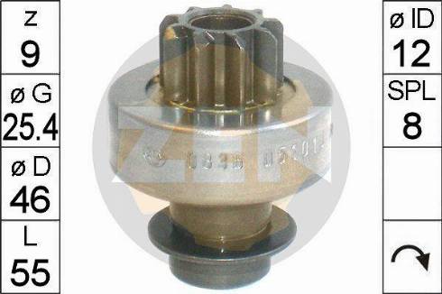 Messmer ZN0836 - Zobrats, Starteris www.autospares.lv