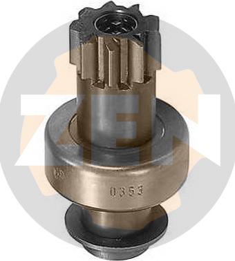 Messmer ZN0353 - Ведущая шестерня, бендикс, стартер www.autospares.lv