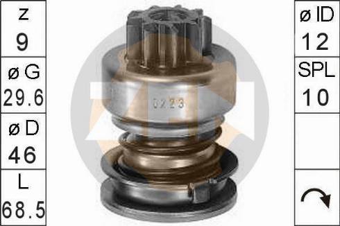 Messmer ZN0223 - Zobrats, Starteris www.autospares.lv