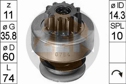 Messmer ZN0764 - Zobrats, Starteris www.autospares.lv