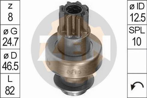 Messmer ZN0765 - Zobrats, Starteris www.autospares.lv