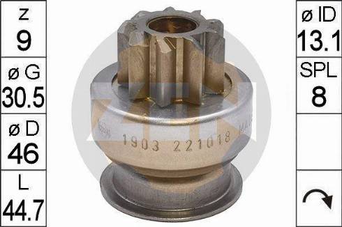 Messmer ZN1903 - Zobrats, Starteris www.autospares.lv