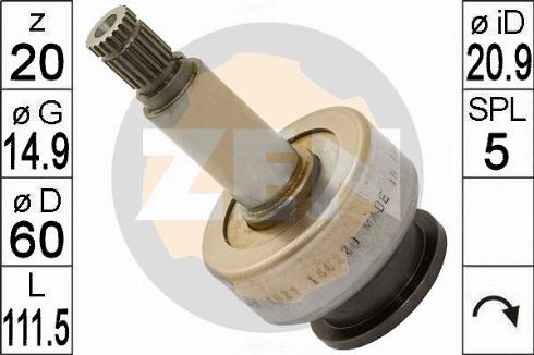 Messmer ZN1921 - Zobrats, Starteris www.autospares.lv