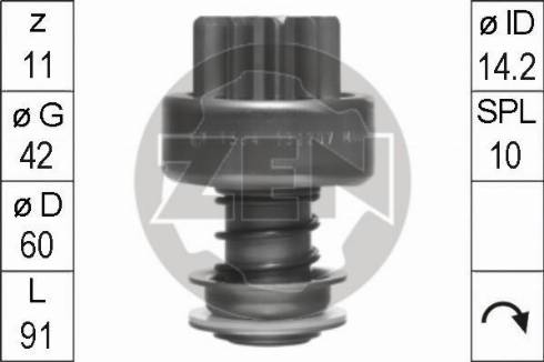 Messmer ZN1594 - Zobrats, Starteris www.autospares.lv