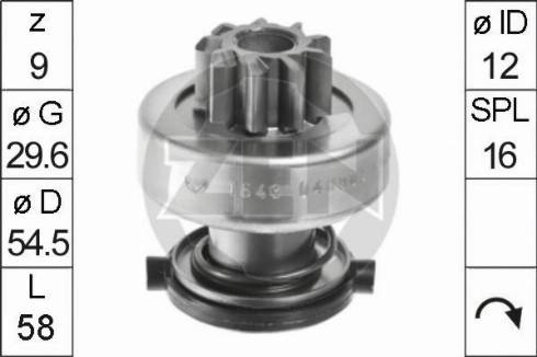 Messmer ZN1643 - Pinion, bendix, starter www.autospares.lv