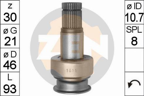 Messmer ZN1019 - Zobrats, Starteris www.autospares.lv