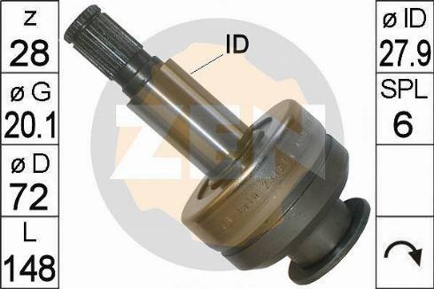 Messmer ZN1810 - Zobrats, Starteris www.autospares.lv