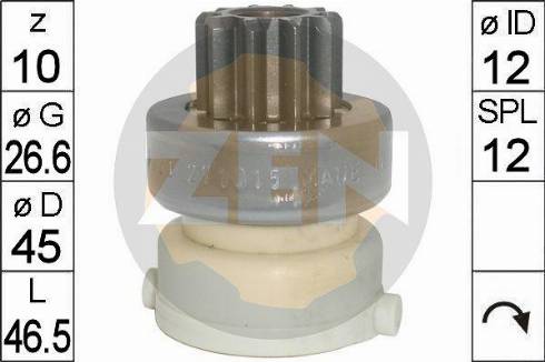 Messmer ZN1820 - Pinion, bendix, starter www.autospares.lv