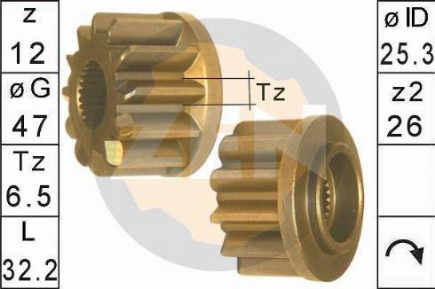 Messmer ZN12972 - Zobrats, Starteris www.autospares.lv