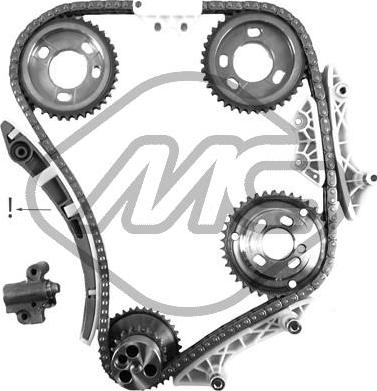 Metalcaucho 58383 - Sadales vārpstas piedziņas ķēdes komplekts www.autospares.lv