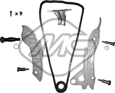 Metalcaucho 06179 - Timing Chain Kit www.autospares.lv