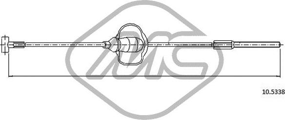 Metalcaucho 81870 - Trose, Stāvbremžu sistēma www.autospares.lv