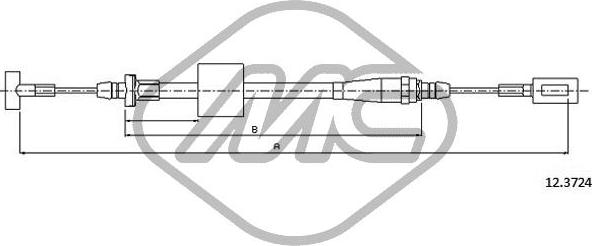 Metalcaucho 81394 - Trose, Stāvbremžu sistēma www.autospares.lv