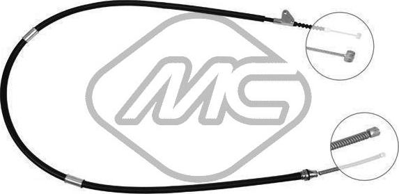 Metalcaucho 83432 - Cable, parking brake www.autospares.lv