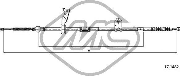 Metalcaucho 83526 - Trose, Stāvbremžu sistēma www.autospares.lv