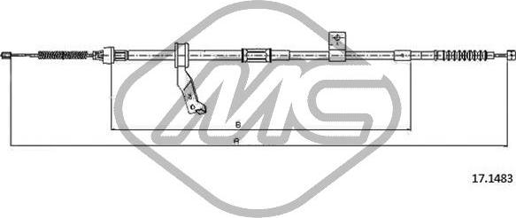 Metalcaucho 83527 - Trose, Stāvbremžu sistēma www.autospares.lv